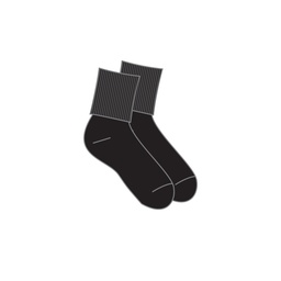 NWH Sock Summer T/Down Black 2pk
